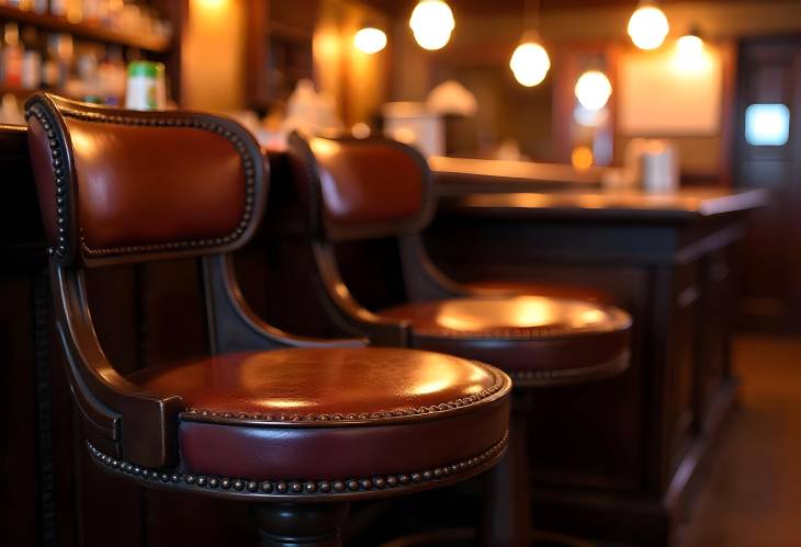 Londons Pub Charm Antique Bar Stools in Great Britain